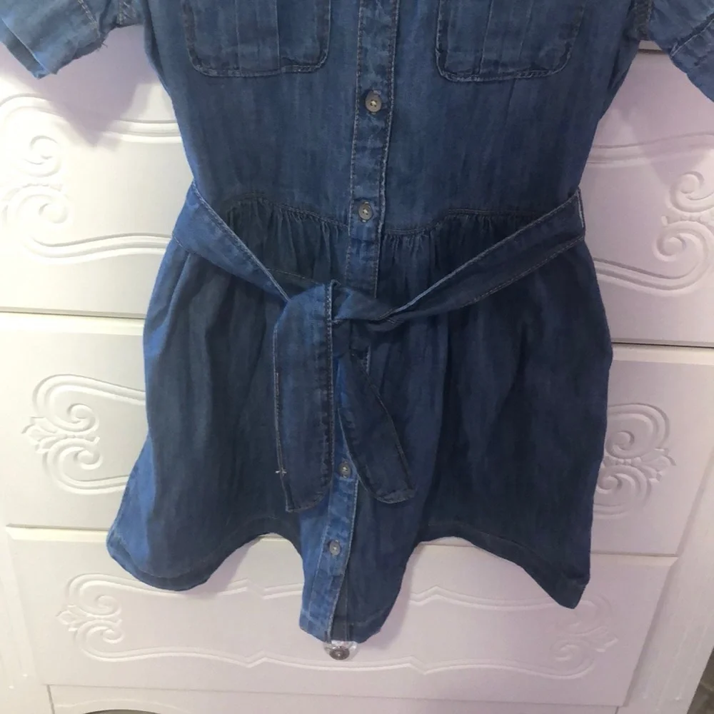 GAP kids blue jean dress size M regular 🌸